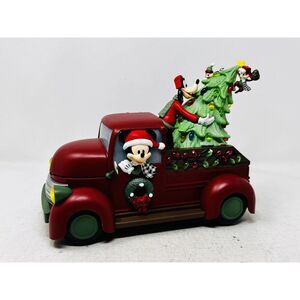 Disney Parks Mickey Christmas Tree Truck Popcorn Bucket Light-Up Holiday Decor